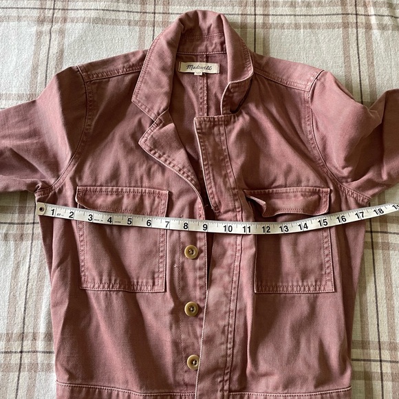 madewell mauve long-sleeved jumpsuit - Picture 2 of 6